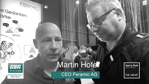 Harry Flint auf der AMX im Gespräch mit Martin Hofer Feramic AG feat. GBN Systems